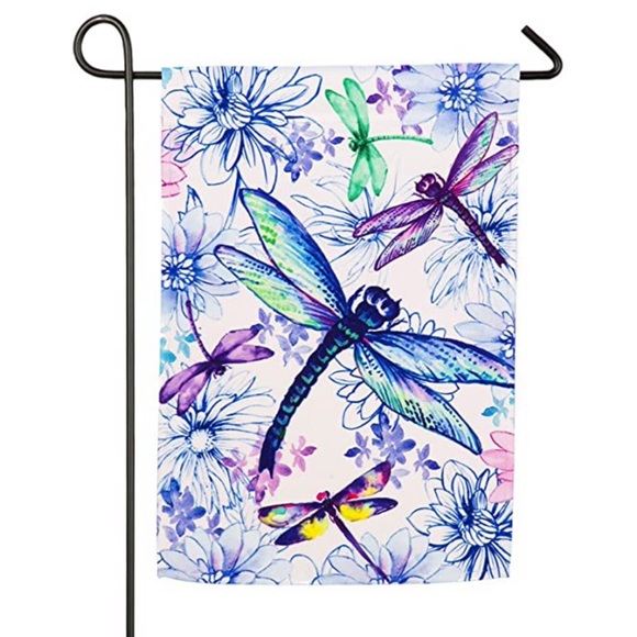 Evergreen Flags Other - Dragonfly Welcome Spring Garden Flag 12.5 x 18”